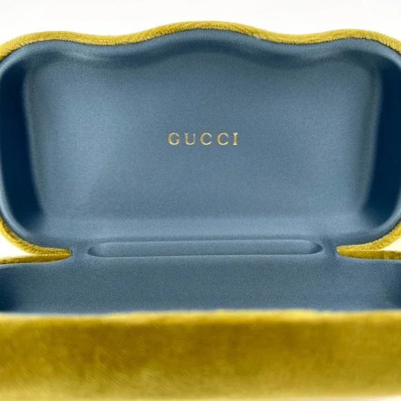 GUCCI Sunglasses Bamboo Detail Yellow Cat Eye GG0661S 002 56 20-140 NEW - Picture 4 of 12